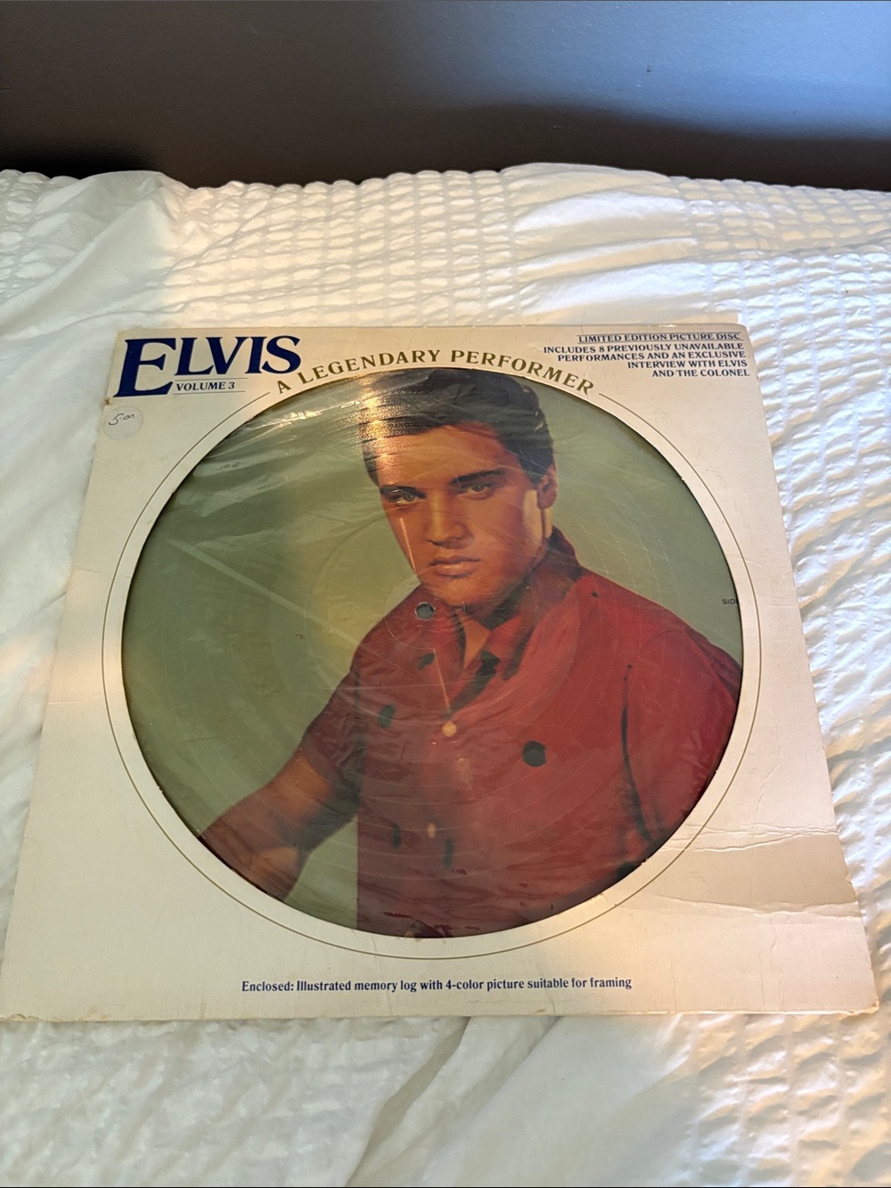 ELVIS Record inside it has a book of memories also inside made in 1978 my Granny